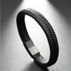 PU Leather Casual Style Jewelry Fashion Women Accessory Black Classic 1PC Bracelet Men Woven Gifts  Unique