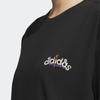 Adidas Originals Trefoil Floral Back Print Sports Tee Women Tops Black IK8635