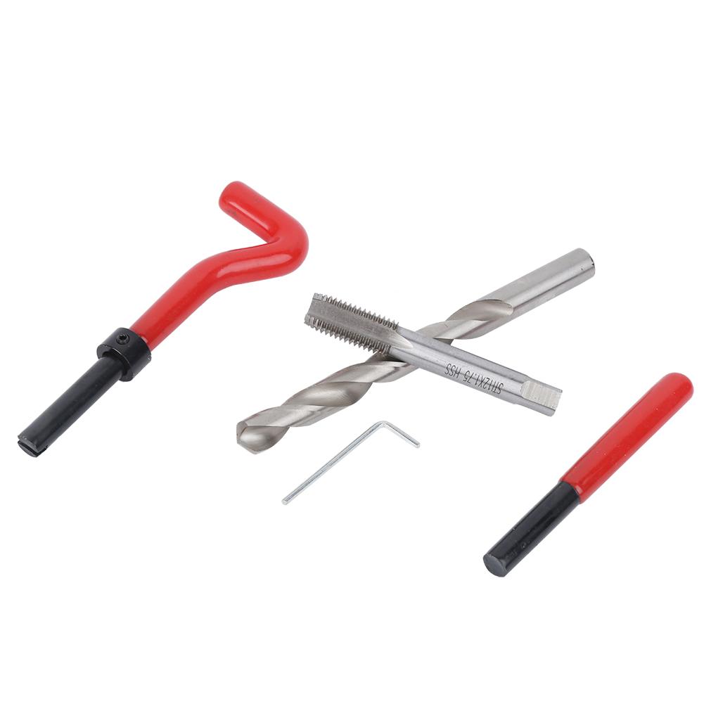 Набор для восстановления резьбы M12, 25 шт., Метчик для нарезания резьбы, Сверло, Инструменты для восстановления поврежденной резьбы