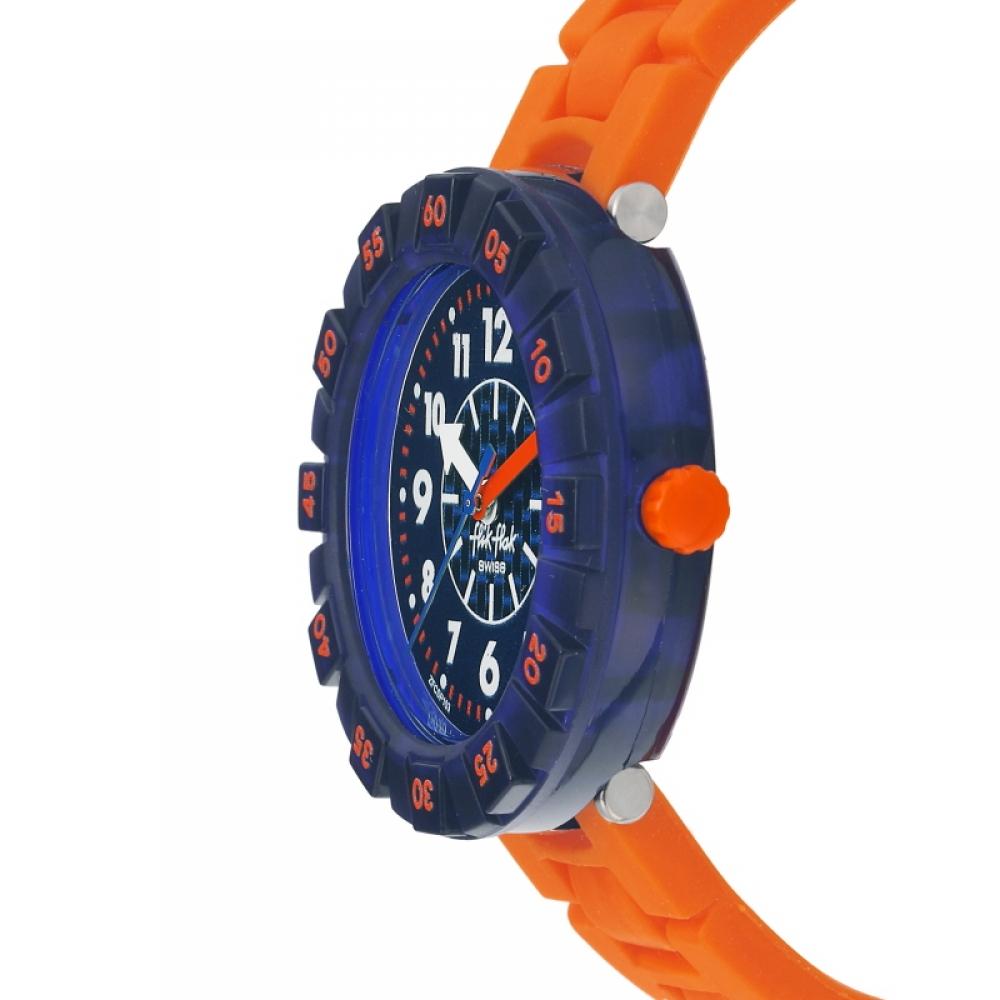 Flick Flack Fcsp103 Город Жизни Оранжево-кирпичный Детские Полиуретановые Часы