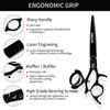 SANGELAR 6 Inch Top Grade Hair Scissors Professional Hairdressing Tools Barber and Salon Using,Special Handle Design,Recommendation