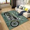Retro Vintage Motorcycle Area Rug Large,Carpet Rug for Living Room Bedroom Sofa,Kitchen Bathroom Doormat Non-slip Floor Mat Gift