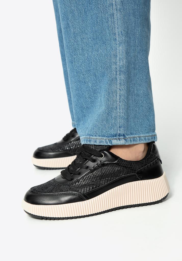 Wittchen Women's Black Eco-Leather Sneakers