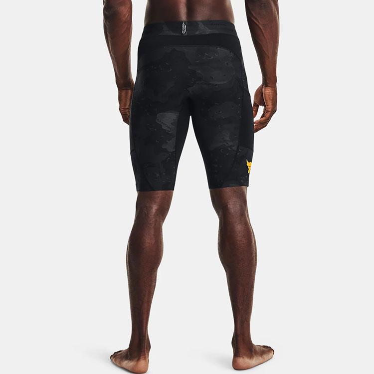 Under Armour Project Rock Johnson повседневные дышащие тренировочные шорты мужские шорты черные 1367132-001