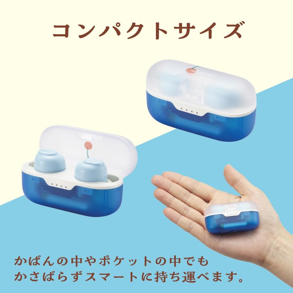 Elecom Беспроводные наушники Bluetooth Retro Ramune Color AAC совместимы с Bluetooth 5.3 5 часов непрерывного воспроизведения с низкой задержкой LBT-TWS16CSBU