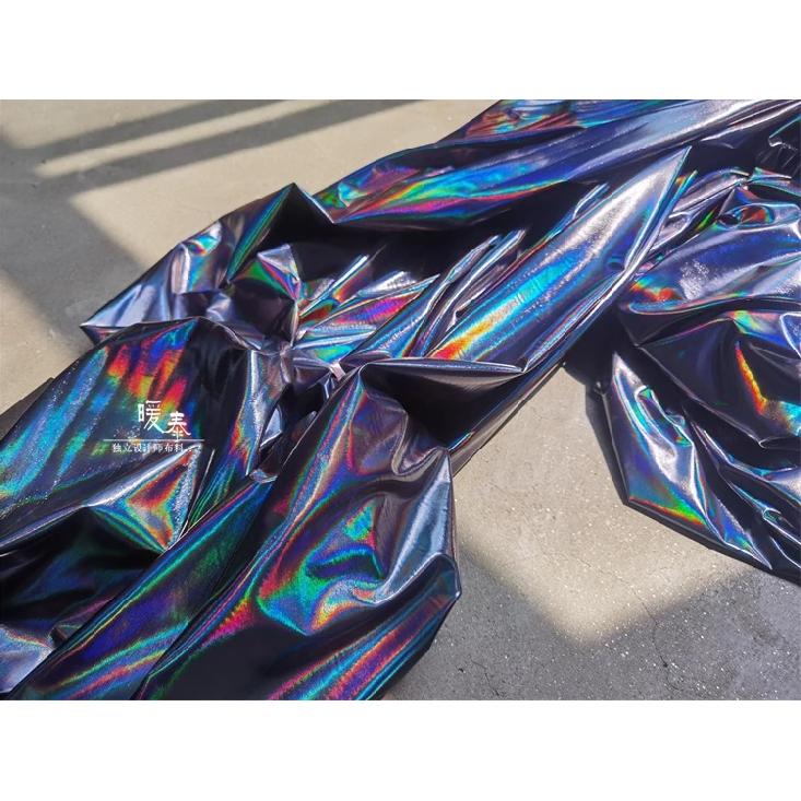 Elastic Artificial Leather Fabric Soft Luster for Diy Sewing Design Background Decoration Fashion Clothing Fabrics Wholesale