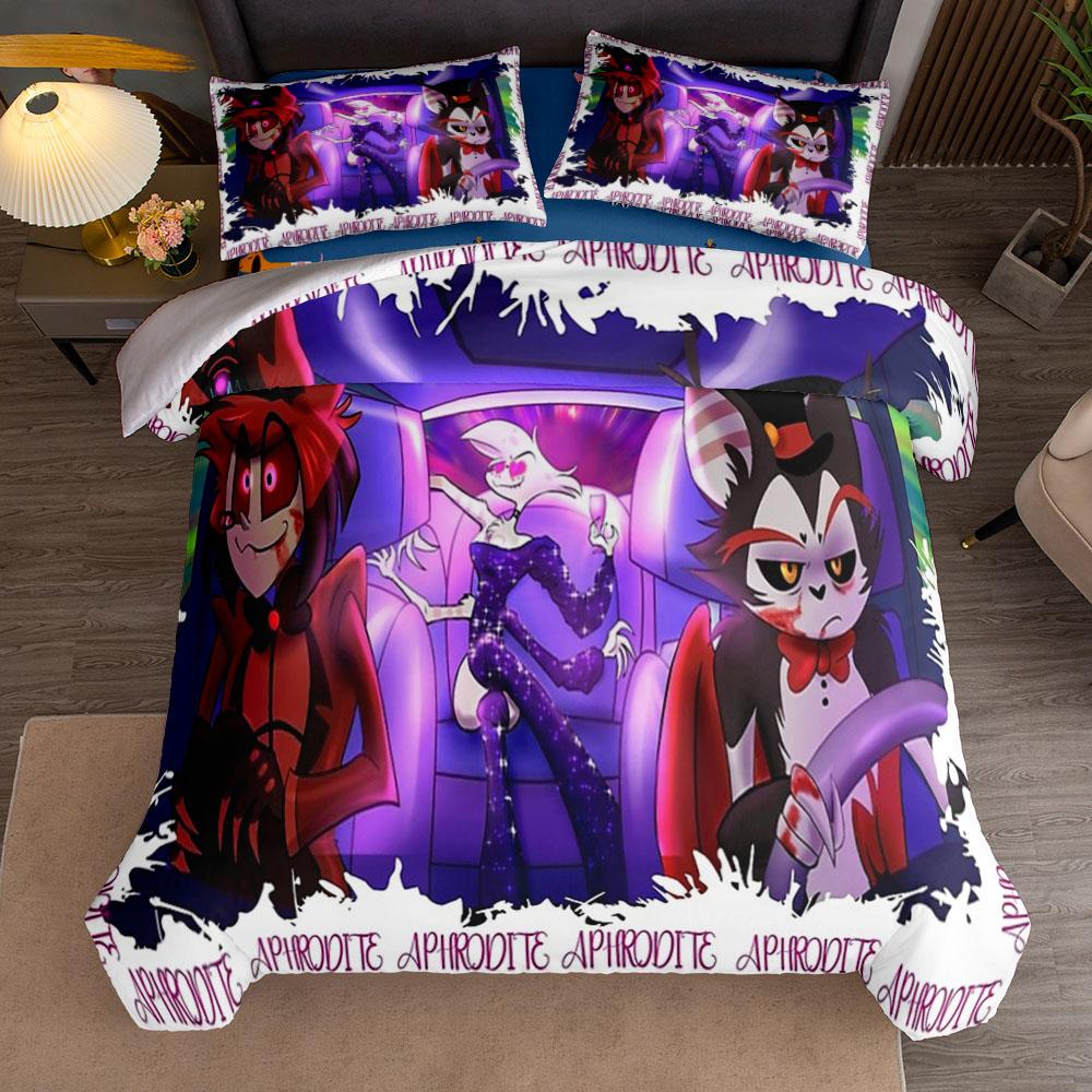 Красный Аластор Детский ТВ Комплект Пододеяльника Кинг Квин Дабл Фулл Твин Односпальный Размер Комплект Постельного Белья