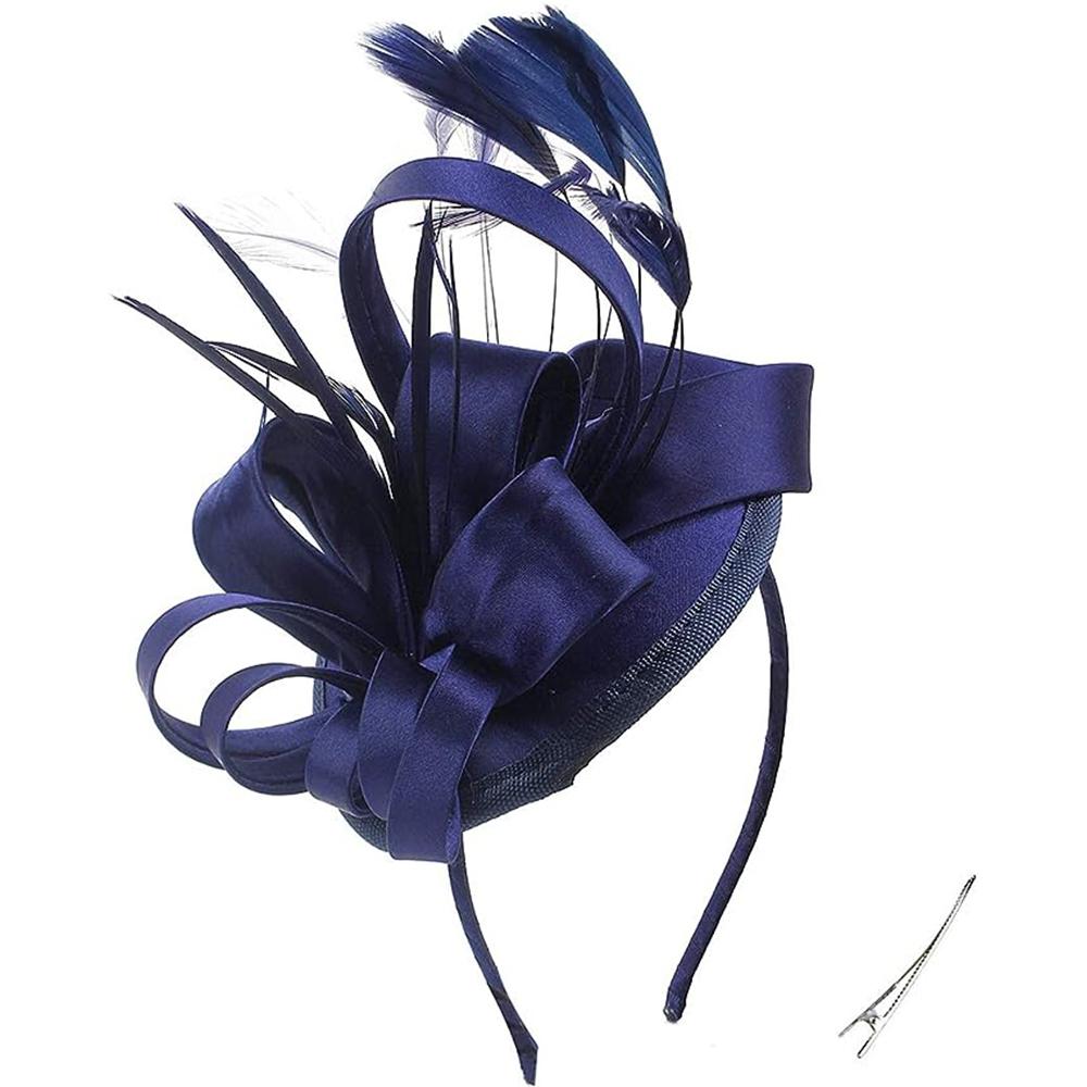 Чародеи для женщин, шляпа для чаепития, повязка на голову, дерби, свадебная церковь, свадебный коктейль, заколка для волос с перьями