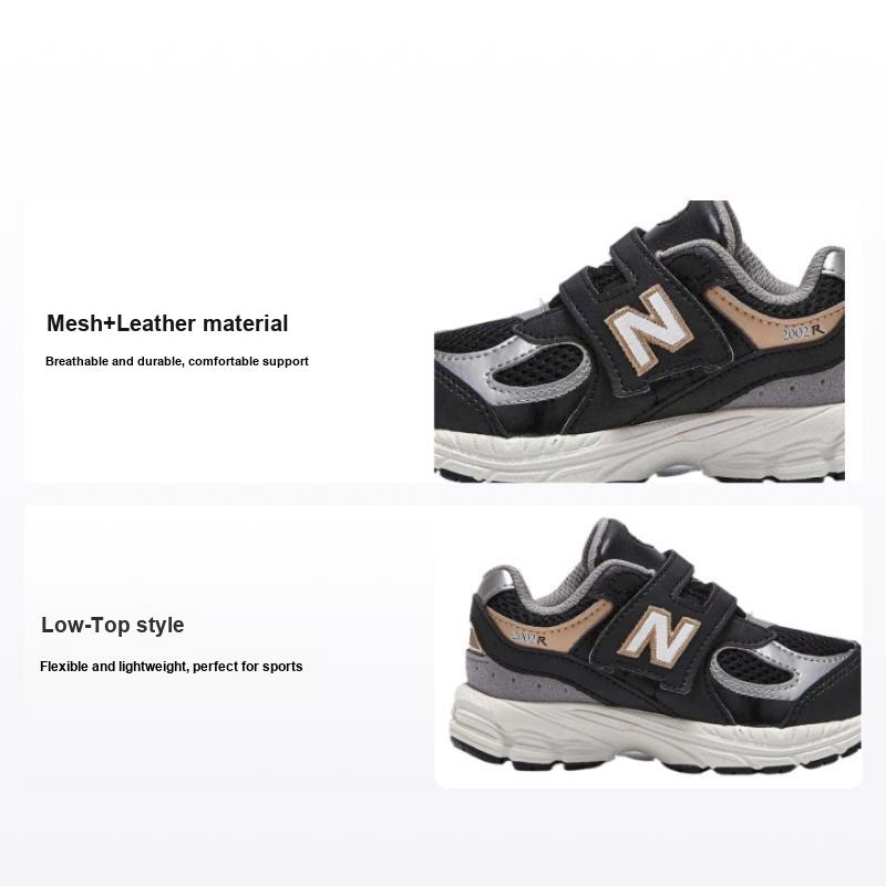 New Balance NB 2002 Удобные Модные Универсальные Низкие Детские Беговые Кроссовки Детские кроссовки Черные IV2002PO