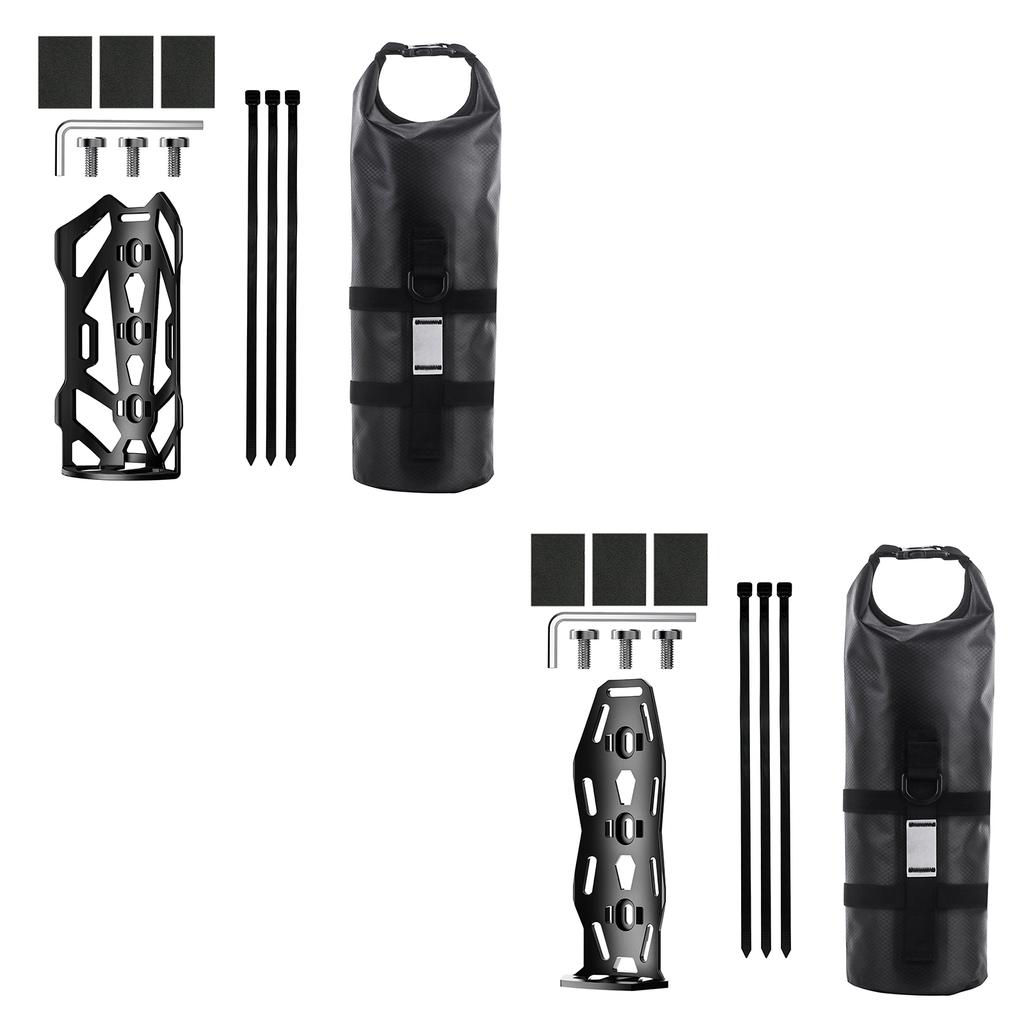 5L Bicycles Pannier Bag Portable Saddle Bag with Reflective Stripes Waterproof Front Fork Bag with Front Bike Rack