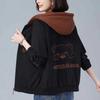 Coat for Women Cotton Winter Thickened Casual Oversize Windbreaker Casual Versatile Bear Hooded Jacket