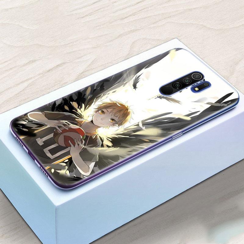 Силиконовый чехол Haikyuu Hinata Attacks с аниме для Xiaomi Redmi Note 10 9 Pro Max 10S 9S 8T 8 8A 9 9A 9C 9T K40 Pro 5G
