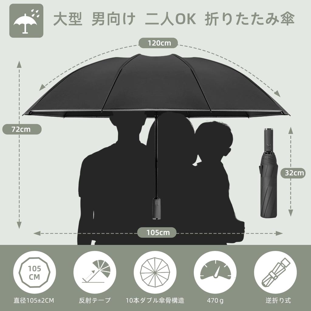 Складной автоматический диаметр обратный супер водный зонт 10 двойной для солнечного и дождливого ветра сильный дождь УФ отражающий УФ легкий складной дождливый