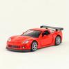 1:36 Chevrolet Corvette C6-R Модель автомобиля Масштаб Металл Литье под давлением Миниатюра Инерционная машинка Коллекция Рождественский подарок Мальчик Игрушка A216