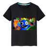 Rainbow Friends Boys Girl 100%Cotton Print Short O-Neck Tees Y2k One Piece Summer Anime T-shirt Kawaii Casual Children Clothing