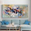 Абстрактная красочная картина на холсте Quadro, цветочные постеры и принты, настенные художественные фотографии, Cuadros, домашний декор для гостиной, без рамки