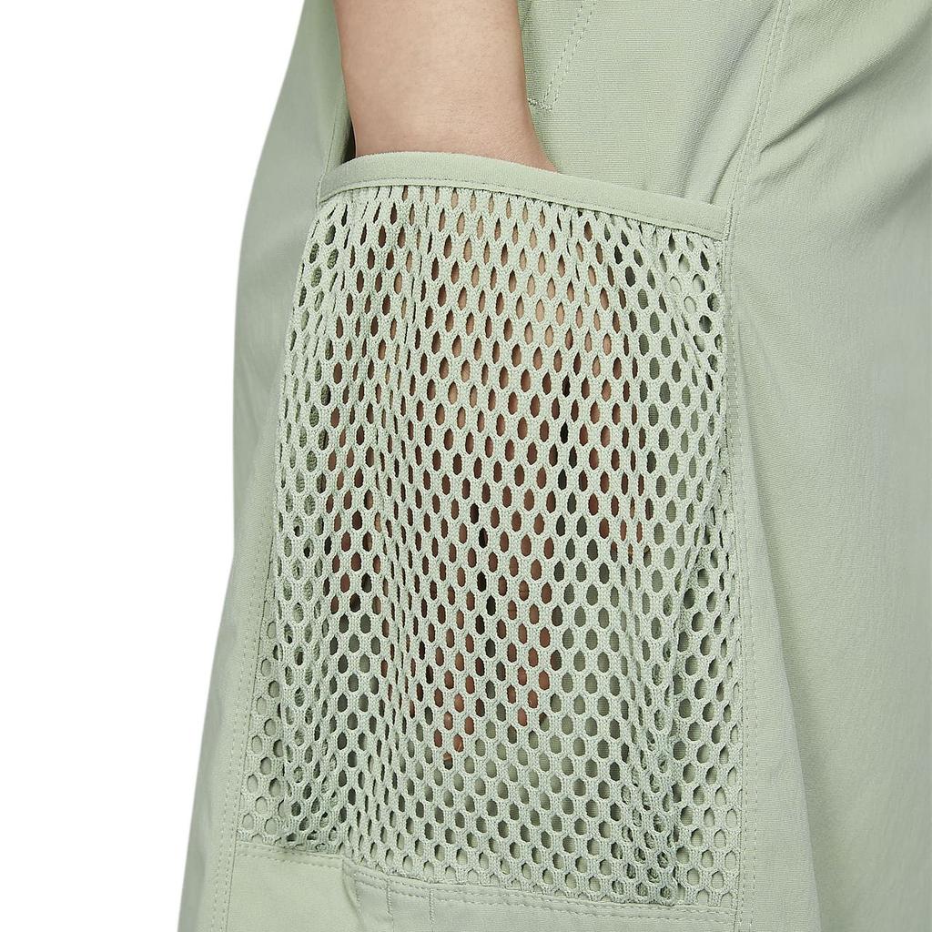 Nike ACG Snowgrass Logo Solid Color Midi Casual Skirt Women Skirts Horizon-Green Mountain-White FV7322-370