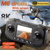 Brand New M6 RC Drone Brushless Motor Professional 4K/8K HD Aerial Photography Dual Camera Obstacle Avoidance Optical Flow Quadcopter Toy Gift