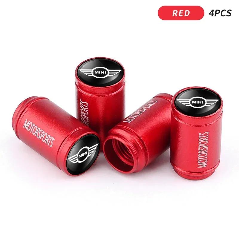 4Pcs Alloy Car Wheel Valve Cover Tire Valves Dust Cap Accessories For MINI Cooper JCW WORKS R55 R56 F55 F56 R57 R58 R59 R60 hvmqy88