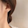 Sweet Girly Bow Ear Cable Mid-length Earrings Niche Design Trendy