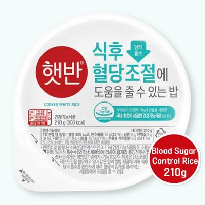 CJ Рис быстрого приготовления Hetban для микроволновки - Белый рис для контроля сахара в крови 210 г (2 варианта)