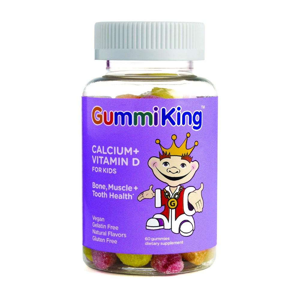 Жевательные мармеладки Gummy King Веганские Кальций Витамин D для Детей 60 шт 1 шт