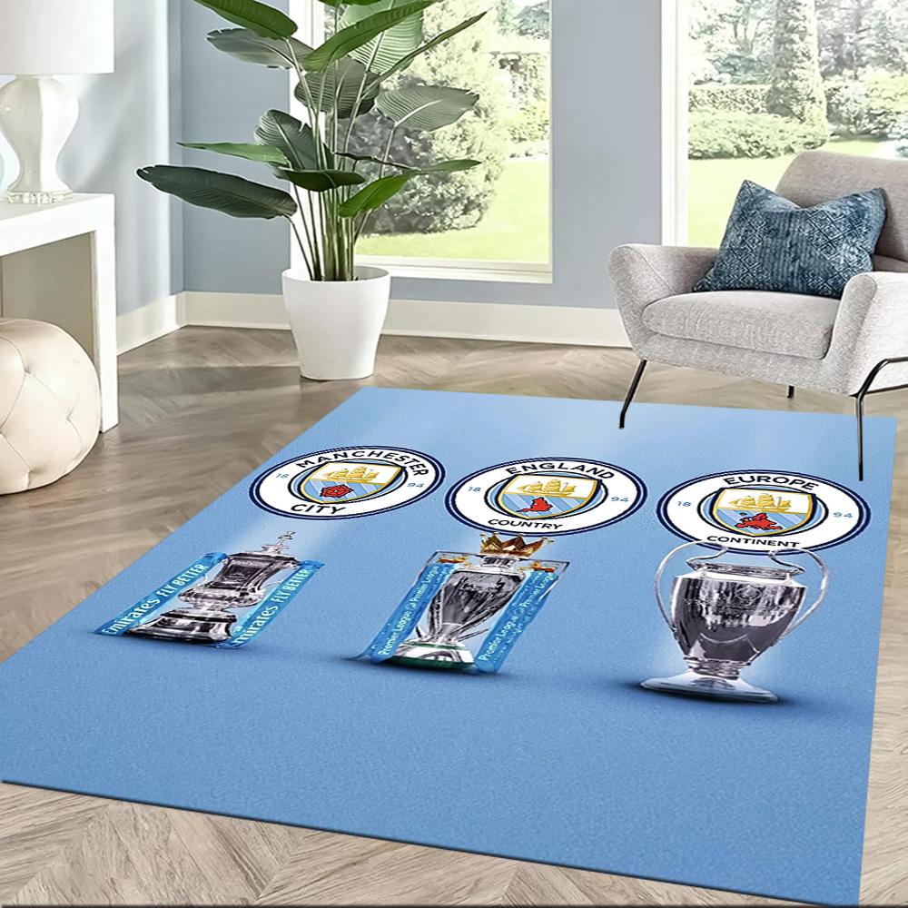 Manchester City Floor Rug Office Rug Perfect For Hallway Dormitory Foyer Decorate Room Antislip Carpet Anime Office Decor Best For Christmas