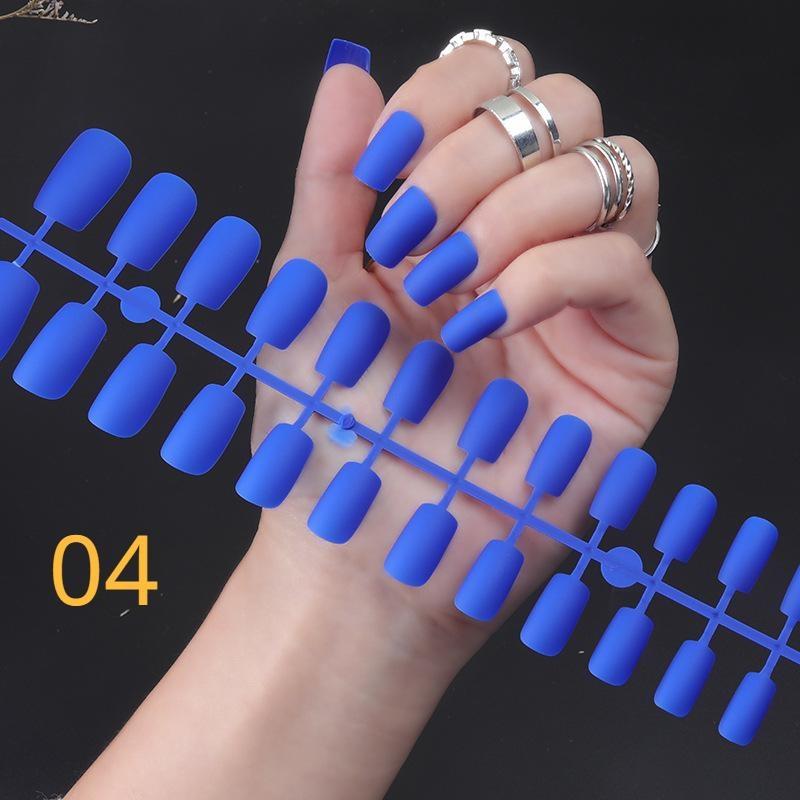 Новые матовые накладные ногти с квадратной головкой своими руками матовые накладные ногти полное покрытие искусственные ногти балетные съемные(Нет клея)