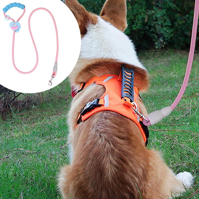 Поводок для питомца Маленькая собака Веревка Дизайн 'Сосисочная пасть' Шлейка против натяжения и устойчивая к жеванию Для дрессировки и спорта Походы Велосипедные прогулки Путешествия и Отдых на природе