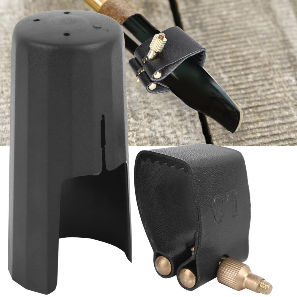 Крепления для колпачка лигатуры альт-саксофона из искусственной кожи, пластиковые аксессуары для мундштука