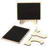Home Office Wooden Cute Mini Rectangular Blackboard Notice Board Chalkboard With Stand