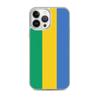 Coque iPhone - Drapeau Gabon - iPhone 13 Pro Max - Souple - Multicolore - Verticale