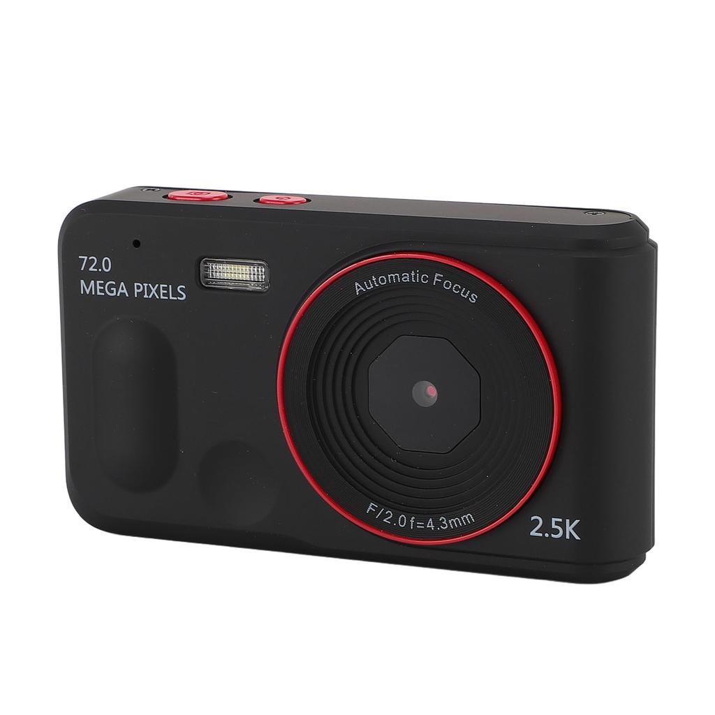 Digital Camera 2.5K 72MP 16x Zoom 2.4 Inch Display Auto Focus Compact Video Camera MP3 Player with