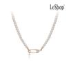 [LeShop] Жемчужное колье-клипса из 14-каратного золота (Позолоченный)_LJ0812BRN