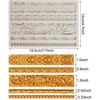 3 шт. Барочные Силиконовые Формы для Мастики с Узором в Виде Завитушек и Кружевного Бордюра, Формы для Конфет, Шоколада, Сахарной Мастики, Полимерной Глины для Украшения Тортов