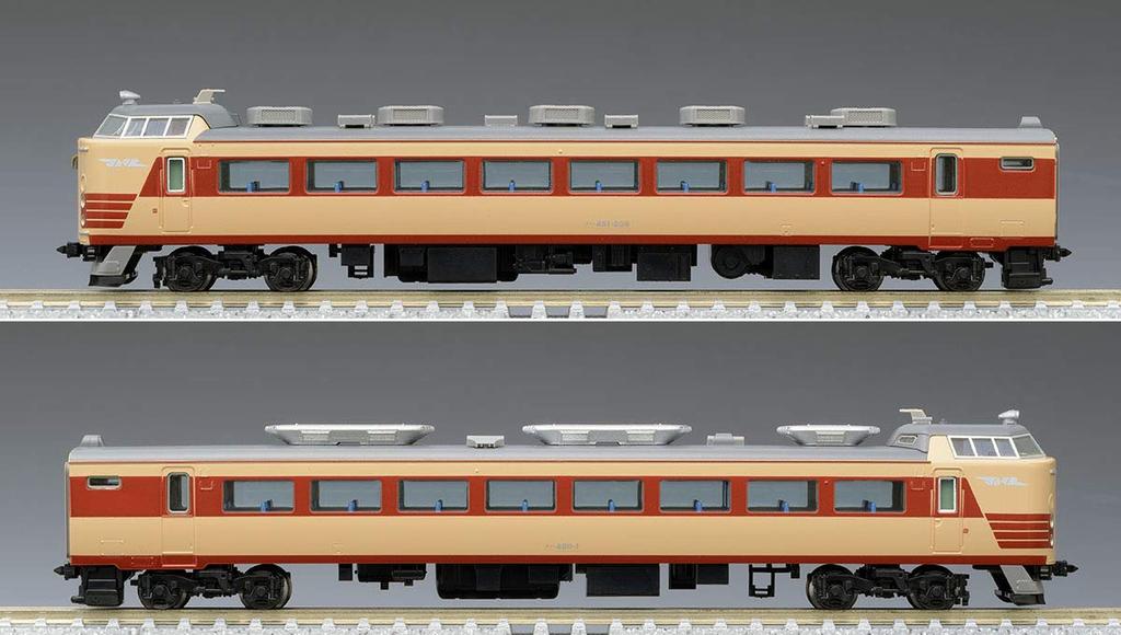 TOMIX N Gauge 485 Series Limited Express Train Kuroshio Set 4 Cars 98384 Железнодорожная модель поезда