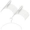 MAWA No-Slip German-Made Hangers, the Thinnest In the Series (0.4cm), Lightweight (40g), Slim Type, Women's Body Hangers, 40PT, Set of 20, White, 10-Y