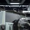 Заднее антикрыло Haval Menglong MC Sport, Совместимо с моделями 24/26, Глянцевое черное углеродное волокно с нержавеющей сталью.