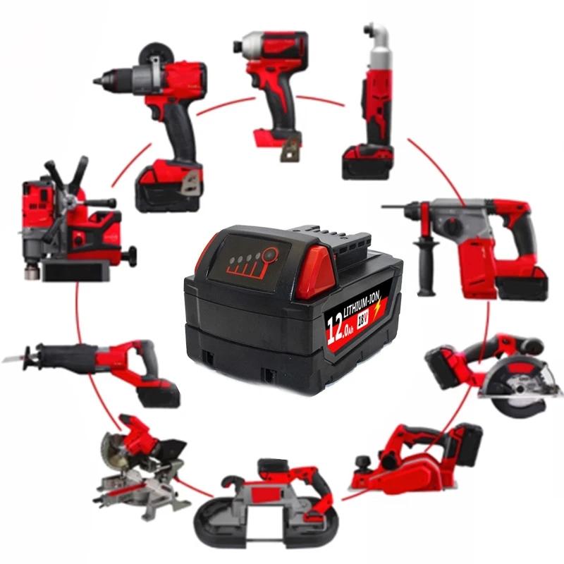 6000 мАч/9000 мАч для Milwaukee M18 18 В Замена для Milwaukee M18B5 XC Li-ion аккумулятор 48-11-1815 48-11-1850 2604-22 2604-20