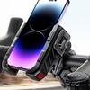 Cell Phone Bicycle Mount Camera Friendly Bike Cell Phone Holder Secure Handlebar Clips For Motorcycles Fits 4.7-6.8 Inch