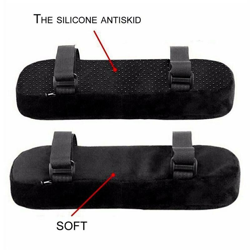 2x подлокотник из пены с эффектом памяти, подушка для стула, мягкие подушечки для рук, поддержка локтевого подлокотника, чехол