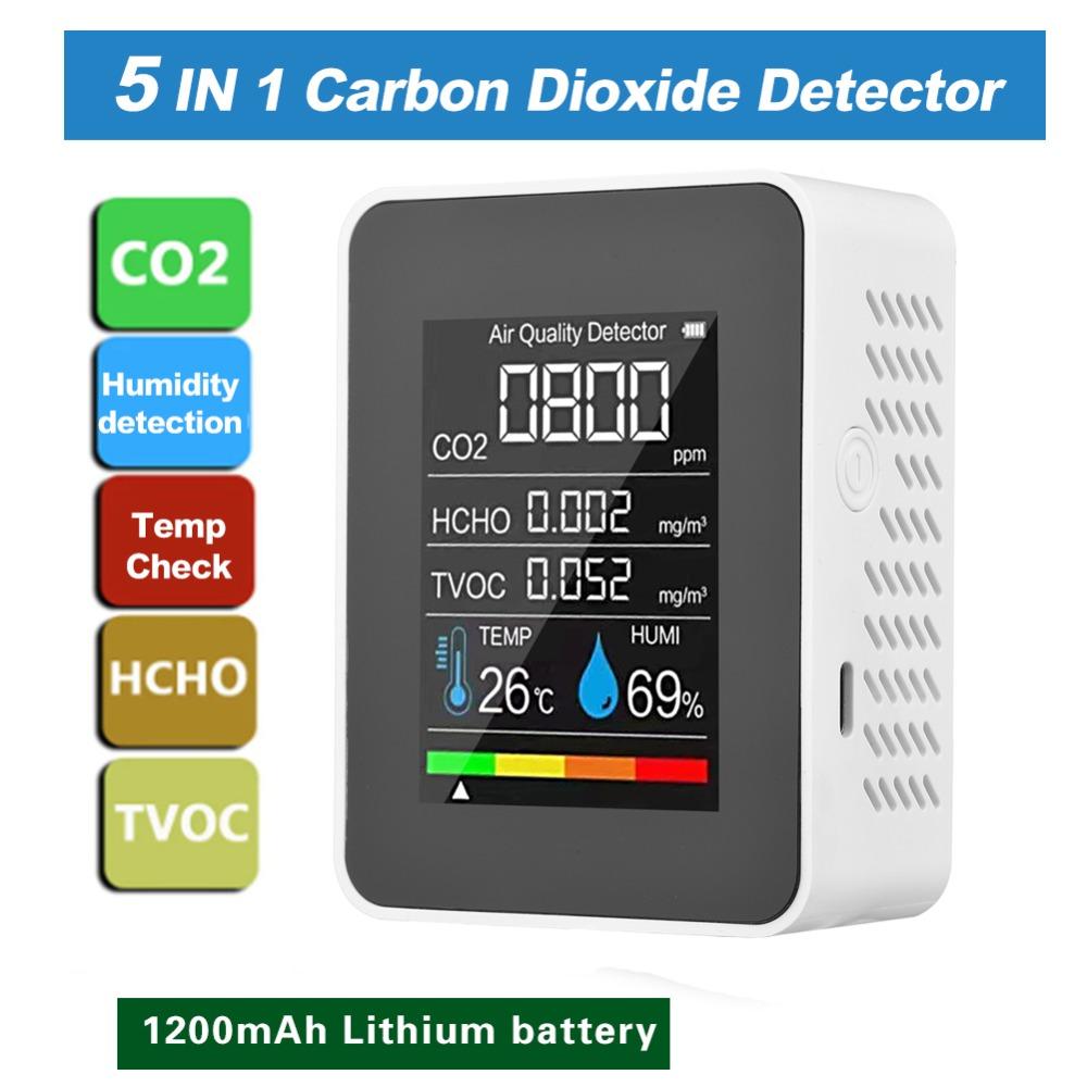Внутренний HCHO CO2 TVOC Тестер Интеллектуальные мониторы формальдегида Дом, Школа, Гостиница, Офис