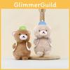 Bear Cute Cartoon Plush Doll Keychain Backpack Decoration Filling Daily Gifts