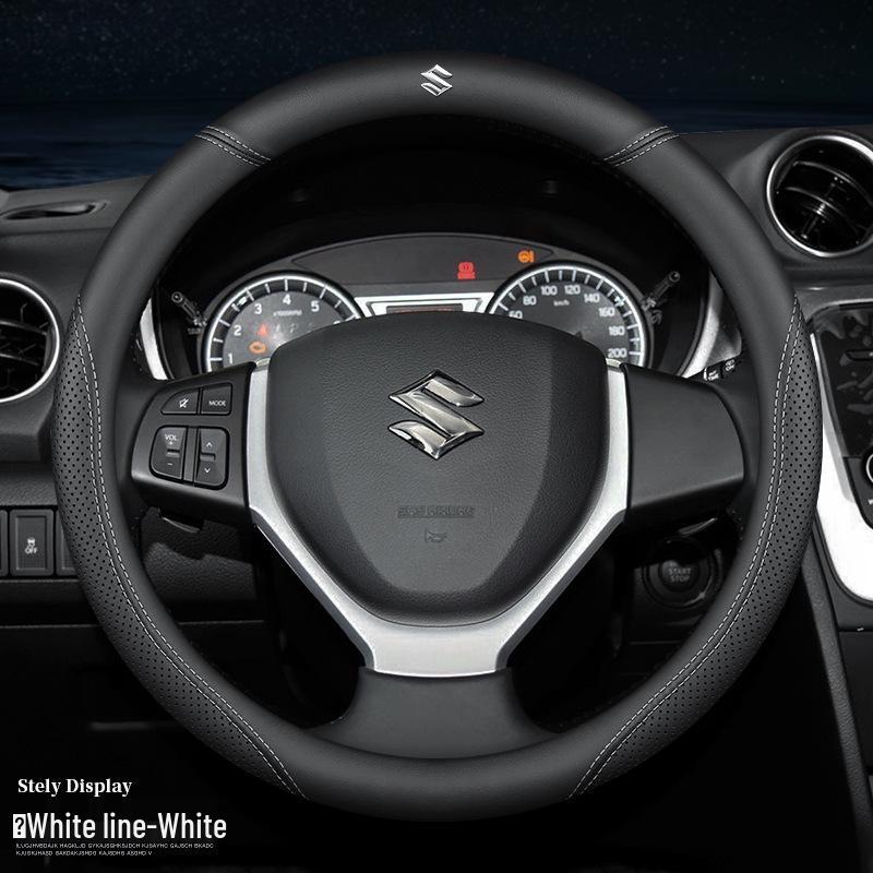 Кожаная оплетка руля для Suzuki: Подходит для Vitara, Fengyu, Qiyue, Beidouxing, Alto, Tianyu и SX4