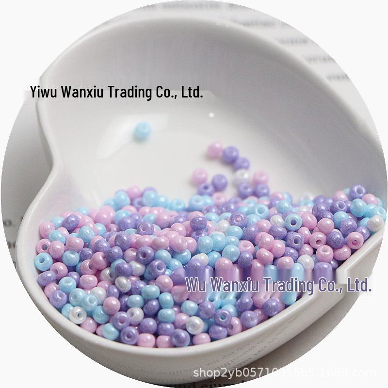 Стеклянные бусины-бисер однотонные 3 мм для изготовления украшений ручной работы и DIY-поделок