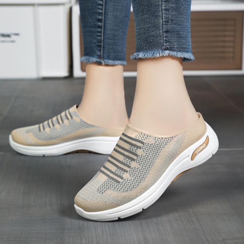 Модная женская обувь лета 2025 года:  Оптовая продажа удобной обуви для отдыха из дышащей ткани, которую легко носить