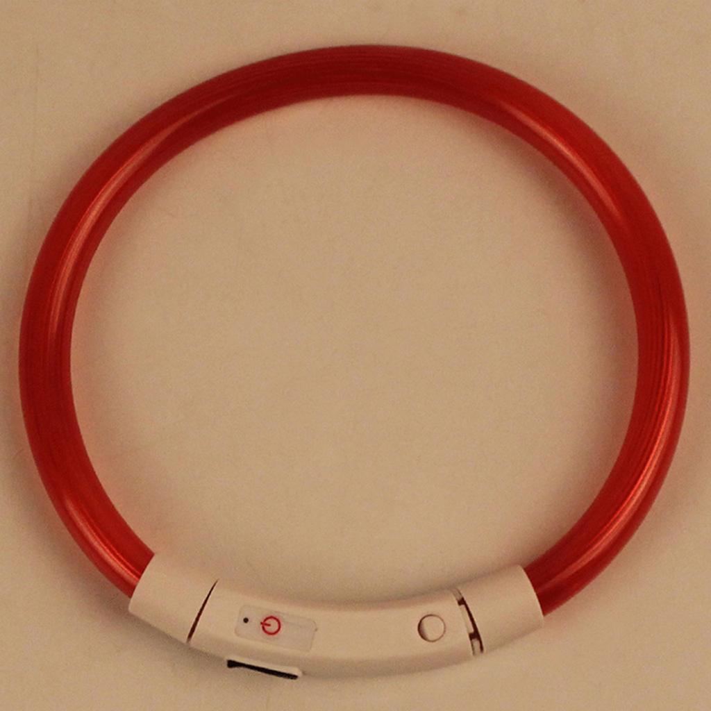 New LED Dog Collar Light USB Rechargeable Glowing Dog Collars Pet Flash Luminous Collars