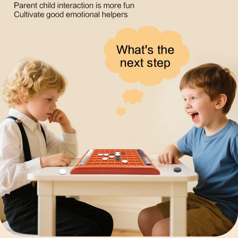 Tabletop Game Flip Black White Chess Board Touch Flip Reversi Strategy Board Game  Camping Hiking