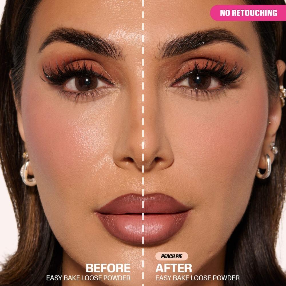 Huda Beauty Мини-пудра для запекания и фиксации Easy Bake 0,21 унции 6 г Peach Pie Средний/Загорелый с теплыми подтонами