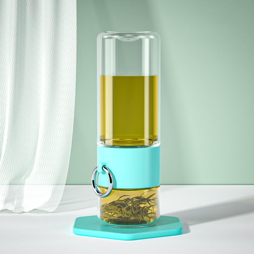 400ML Tea Water Cup with Tea Filter Infuser Tumbler Lightweight Tea Water Bottle  Hiking Camping